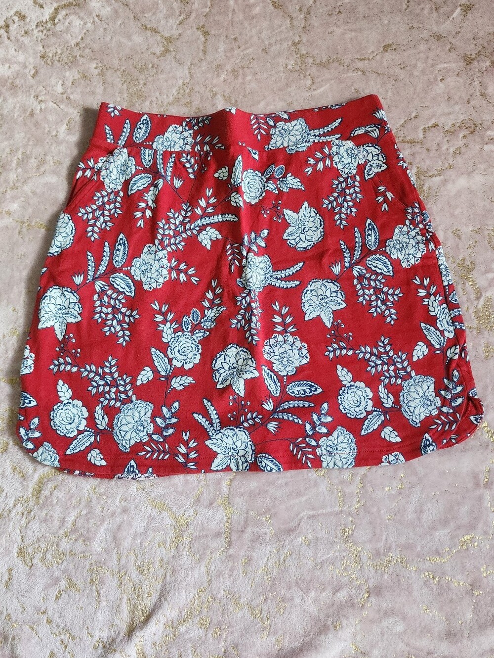 CROFT & BARROW | Red Floral Skort